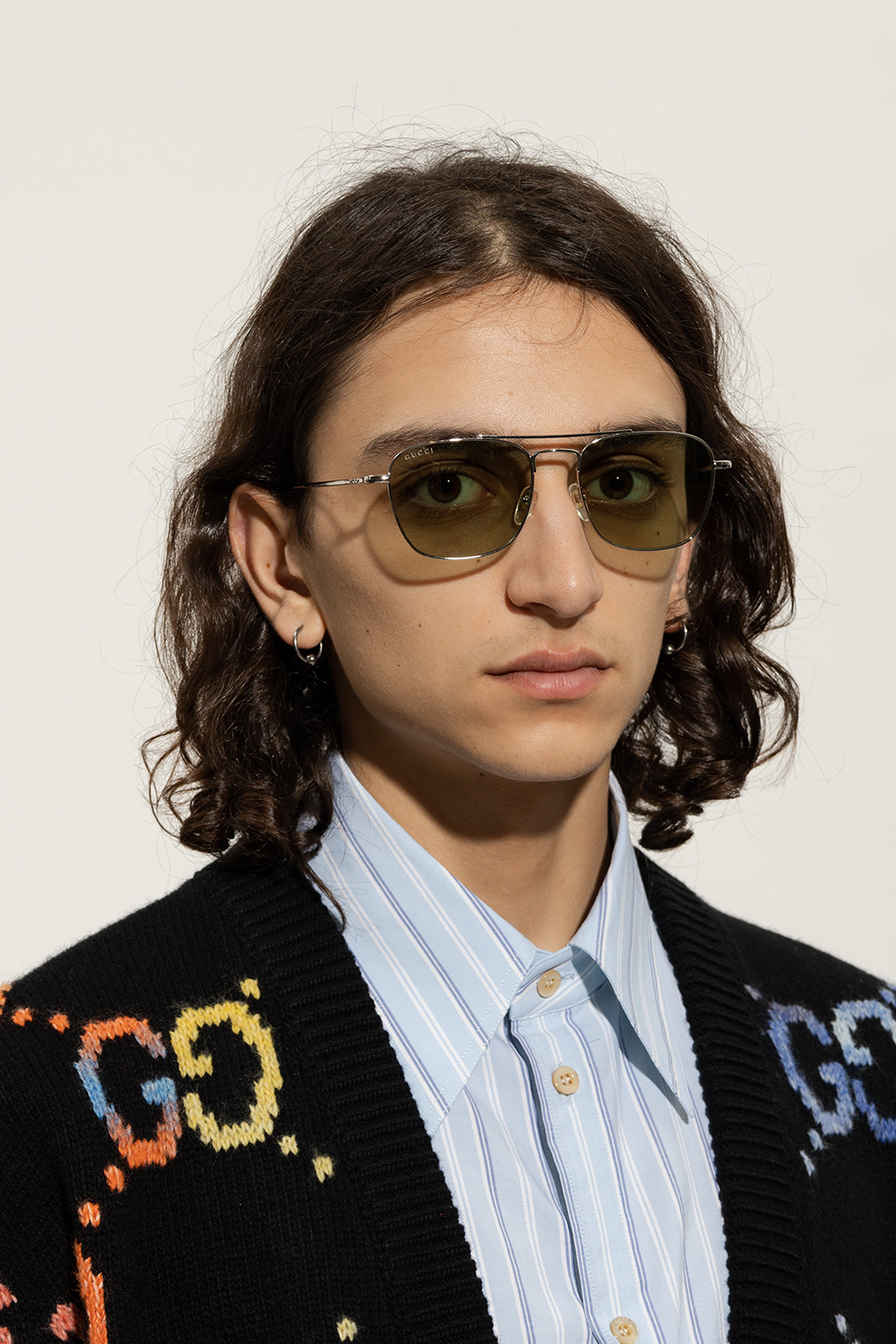 Gucci Logo Engraved Sunglasses Men S Accessories Vitkac